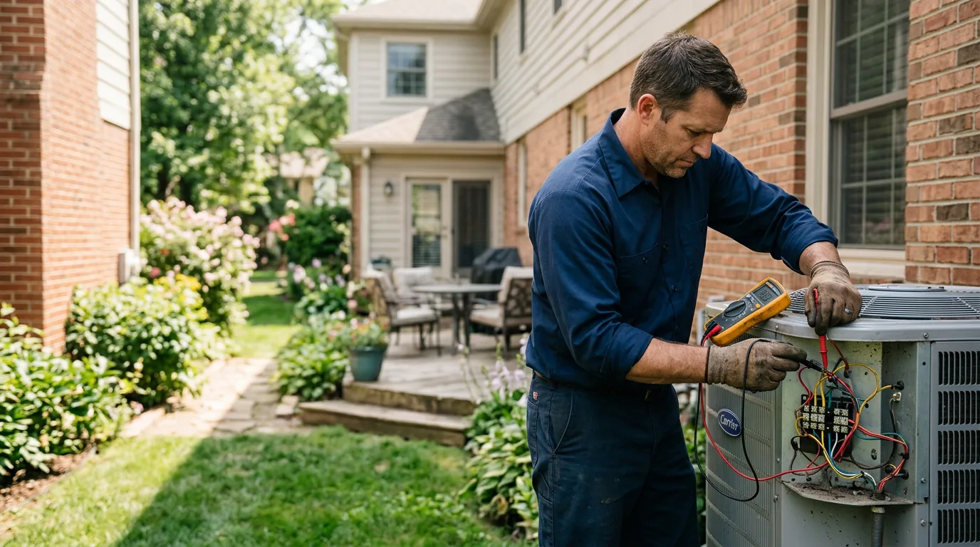 HVAC technician working near Indian Rocks Beach, FL